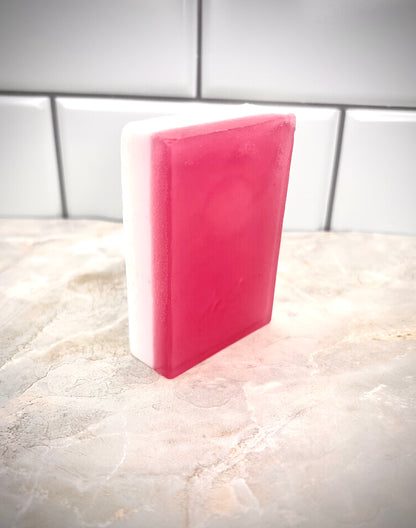 Fresas y crema bar soap