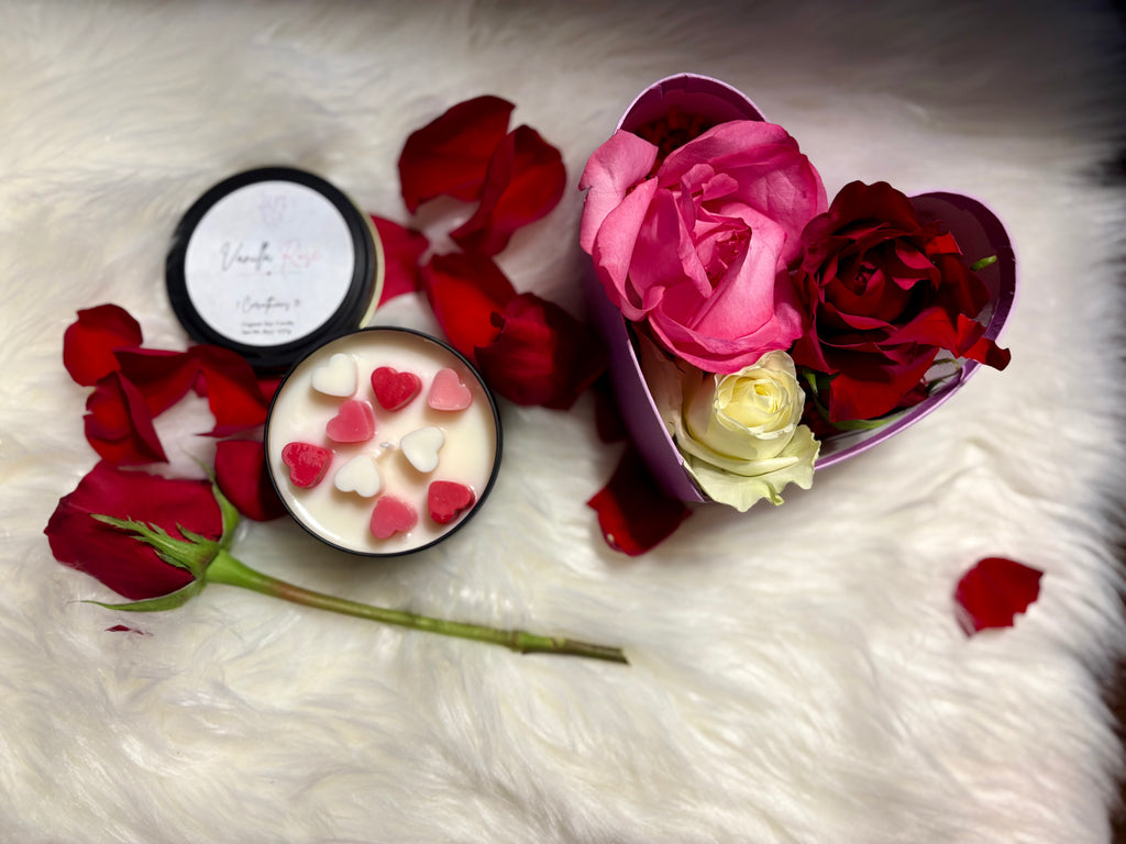 Vanilla Rose soy candle