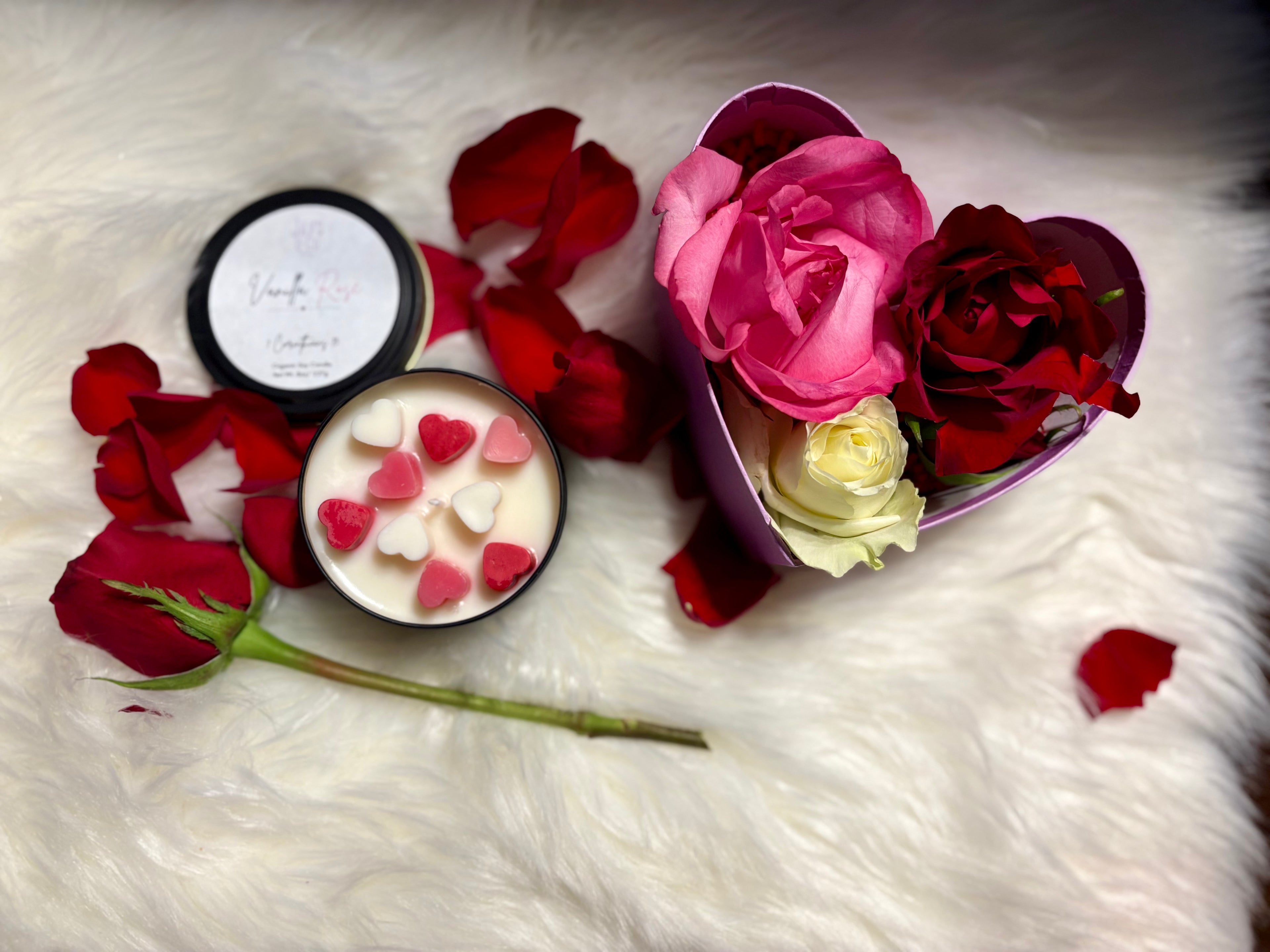 Vanilla Rose soy candle